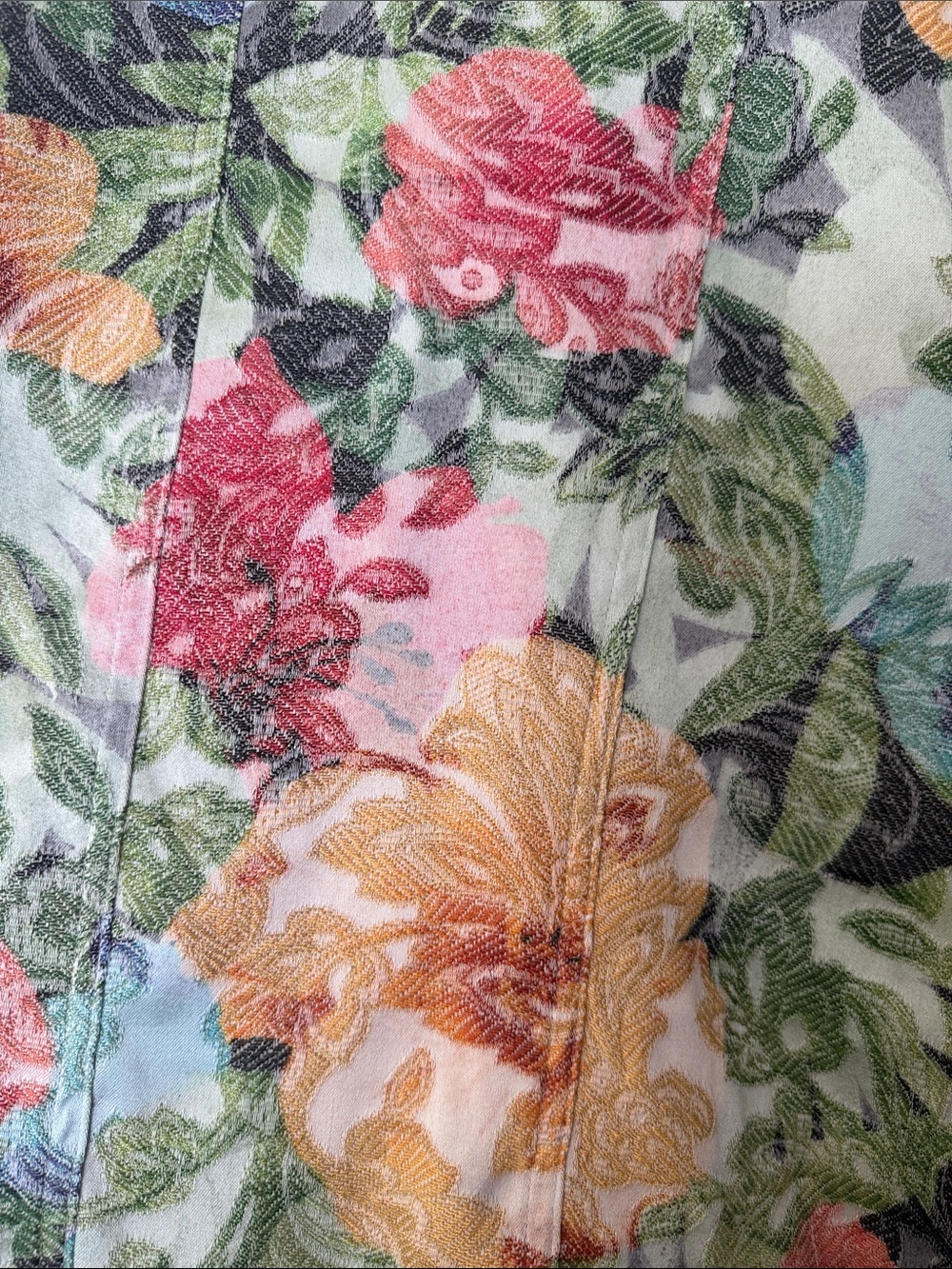CHICO’S Floral Multi-Color Lightweight Button-Front Jacket size XL - Picture 7 of 9